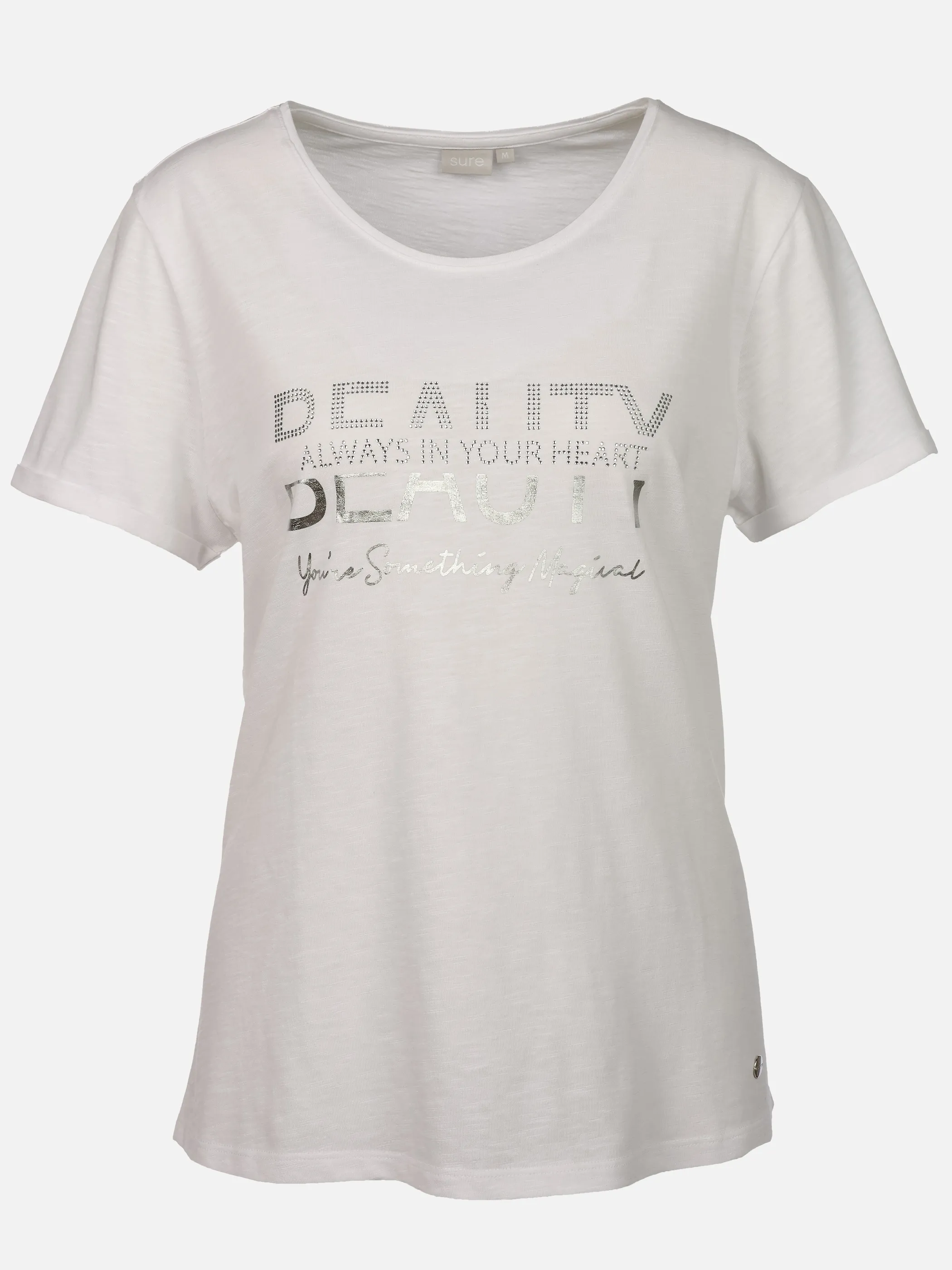 Sure Da-T-Shirt m. Folienprint Weiß 926144 WHITE 1